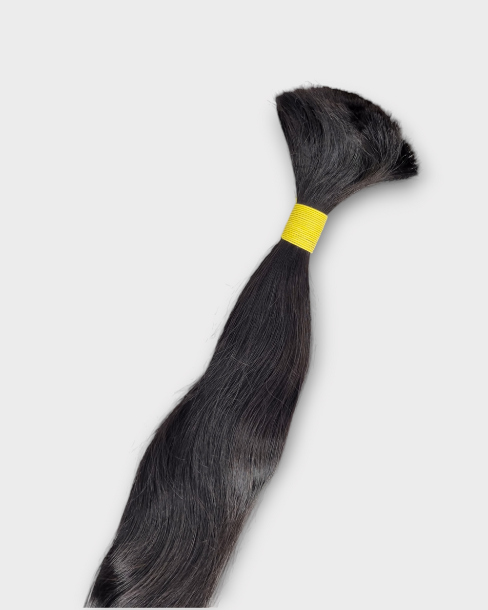 100 % Echthaar Schnitthaar (Bulk Hair) aus Rohhaar in Schwarz – glattes Echthaar für individuelle Haarverlängerungen und Extensions.