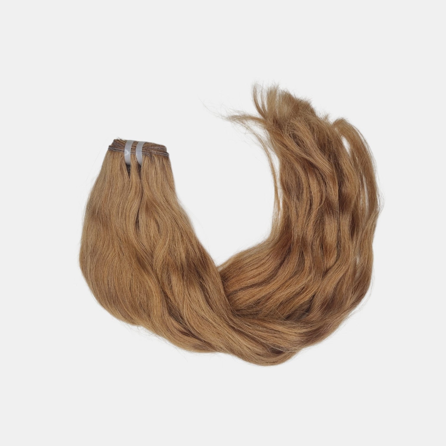 Wellige Echthaar Weft Tresse aus 100 % Remy Echthaar in Farbe 18 blonde