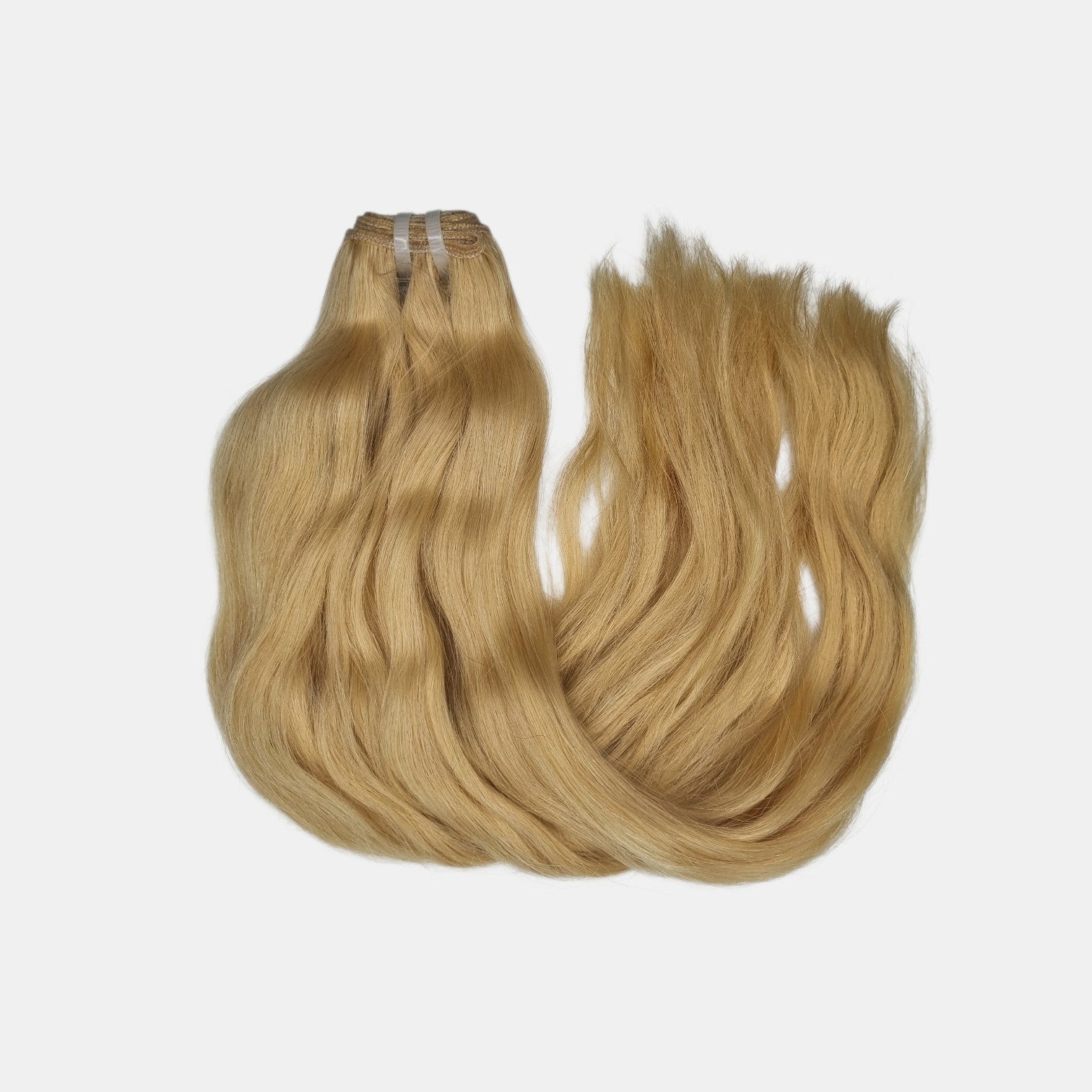 Wellige Echthaar Weft Tresse aus 100 % Remy Echthaar in Farbe Blonde 24