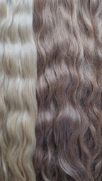 Wellige Echthaar Weft Tressen aus 100 % Remy Echthaar in verschiedenen Farben für natürliche Haarverlängerungen und Haarverdichtungen